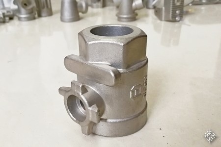 Investment casting pipe fitting